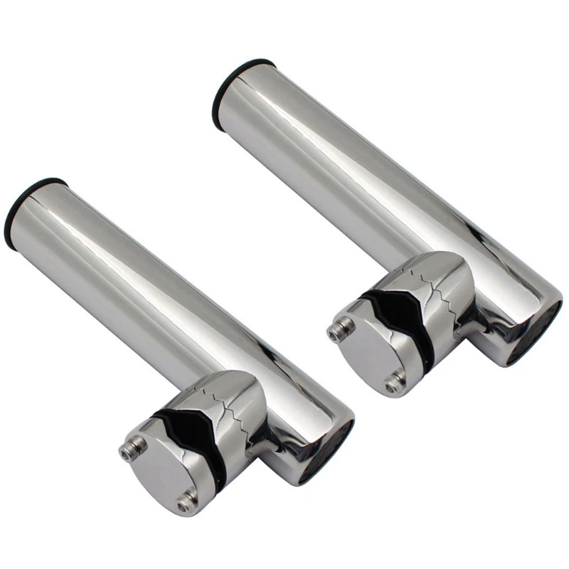 

2PCS Marine Accessories Stainless Steel Rod Holder Fishing Rod Tube Yacht Sea Fishing Bracket Marine Hardware