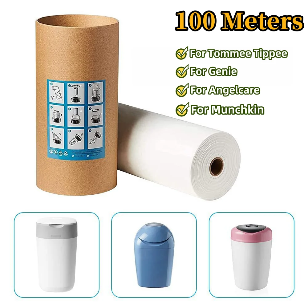 Diaper Pail Refills for Tommee Tippee Baby Diaper Refill Bags for Genie Angelcare Munchkin diaper pail refills