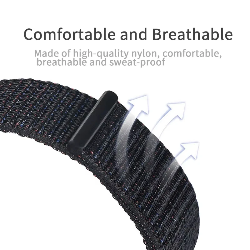Enhanced Nylon Loop Strap - Breathable Sport Replacement Band Accessory