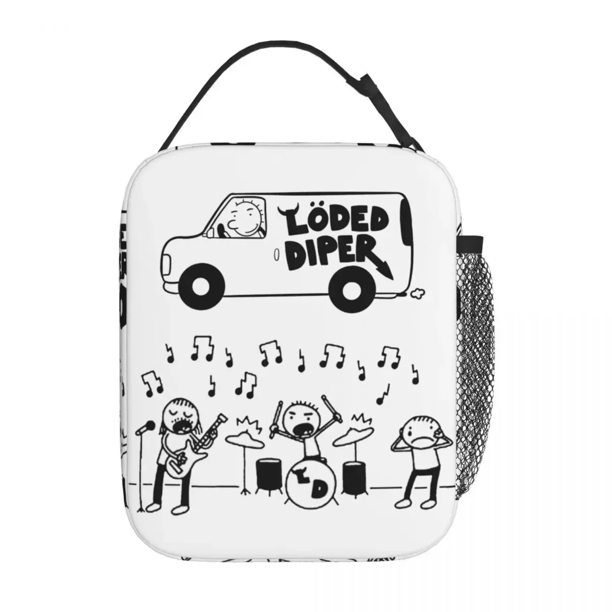 

Loded Diper Insulated Lunch Box Diary of a Wimpy Kid Merch Lunch Container All Season Thermal Cooler Bento Box