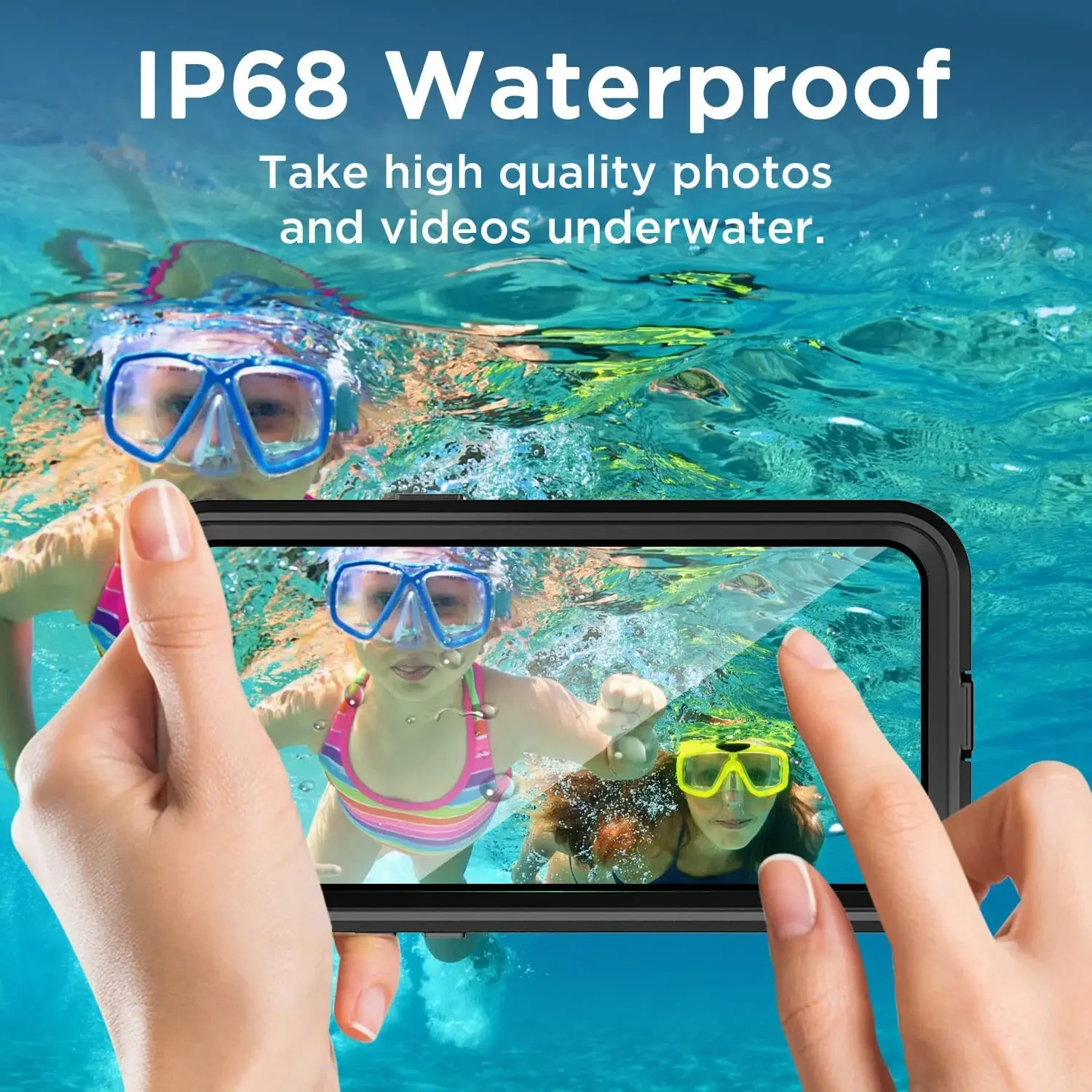 

for iPhone 15 14 Pro Max Case Waterproof Magnetic Clear Full Sealed Shockproof Underwater Cover for iPhone15Plus Full Protection