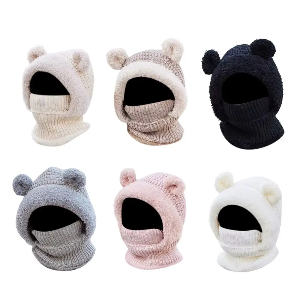 New Woolen Winter Hat Ear Protection Windproof Balaclava Hat Adjustable Neck Warmth Cover Winter