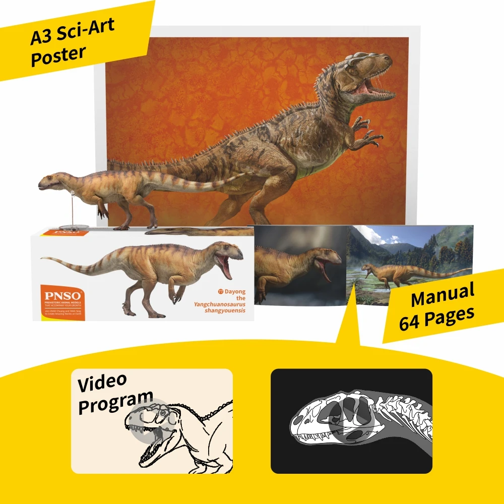 PNSO Prehistoric Dinosaur Models:77 Dayong The Yangchuanosaurus  shangyouensis - AliExpress, image size:1000x1000