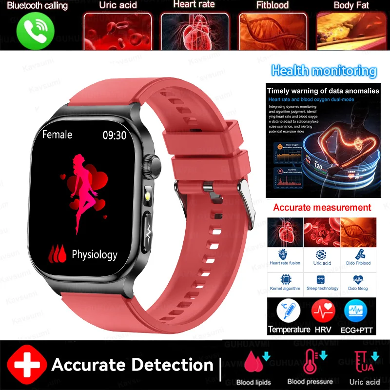 2026 Health Monitoring Five organ Smart Watch Accurate ECG Uric thumbnail 9