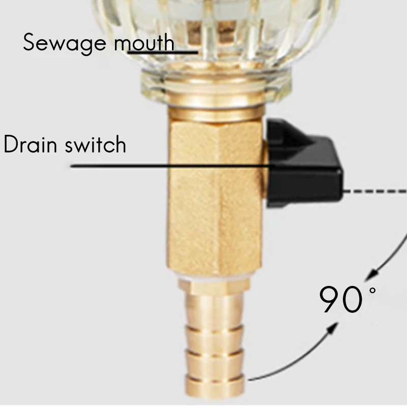 Spin Down Sediment Filter Reusable Whole House Sediment Water Pre Filter 40-60 Micrometre Whole House Water HOT