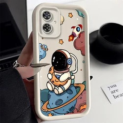Galaxy Adventure Phone Case - Space Kid New Sky Eye Design for Moto G10 Power (043-White)