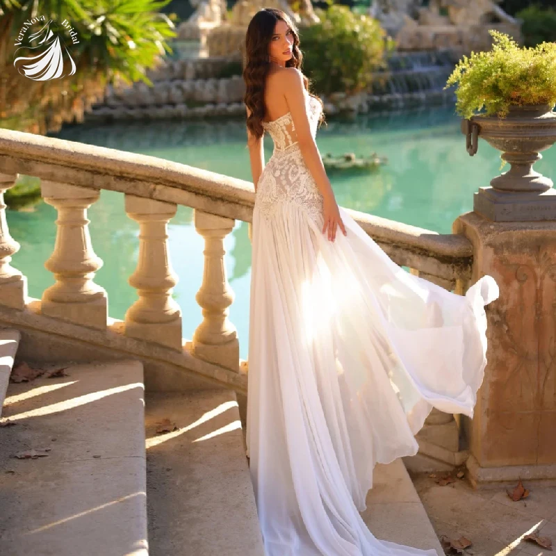 Aurora Customized Wedding Dress Lace Appliques Long With Cape Elegant Sweetheart Neck Bridal Gown Dreamy Dresses For Bride