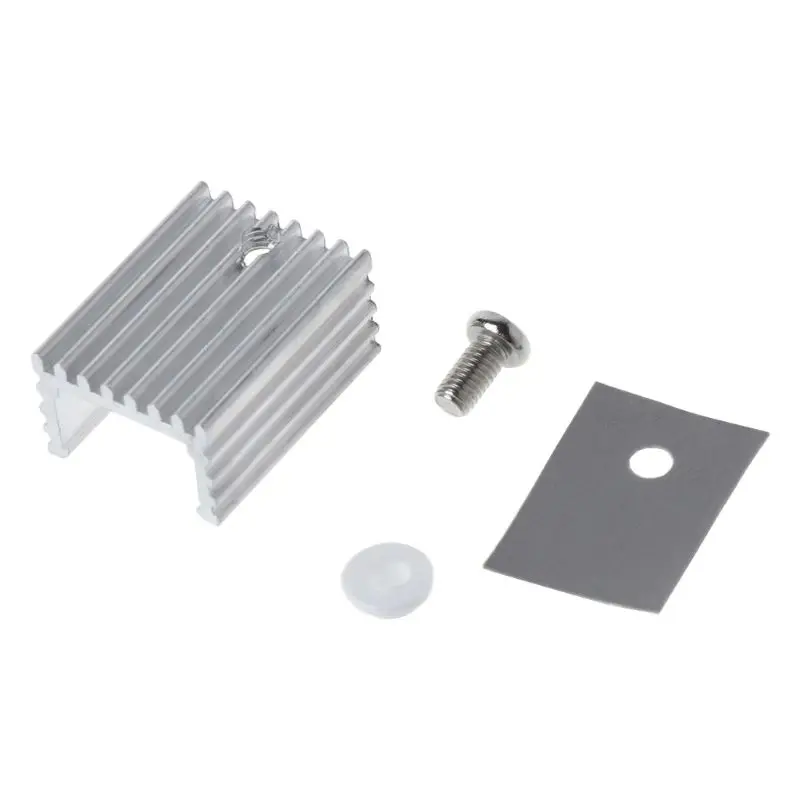 Aluminum Heatsink T8WC TO-220 Aluminum Sheet Heatsink Transistor Heat Sink Cooler Radiator 10PCS/Set