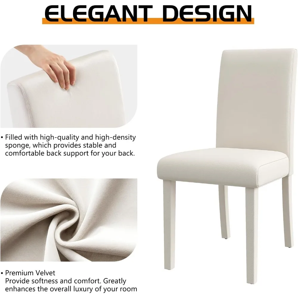 Velvet Dining Chair Image 4