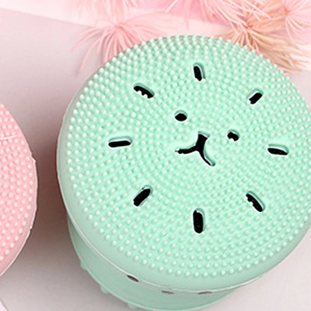 brosse nettoyante visage en forme de poulpe avec éponge, accessoire de nettoyage du visage