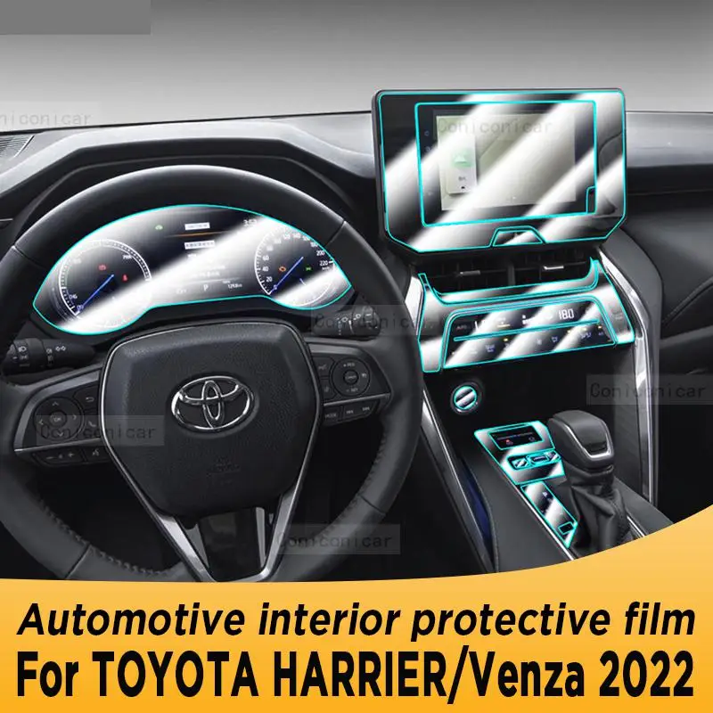 

Для TOYOTA HARRIER/Venza 2022, панель редуктора, экран навигации, Автомобильный интерьер, фотопокрытие, наклейка против царапин