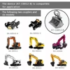 1/14 Hydraulic RC Excavator AC360 PC360 LESU Metal Electric Digger Black Tracks Light System Painted Assembled Toy Model TH22765 1