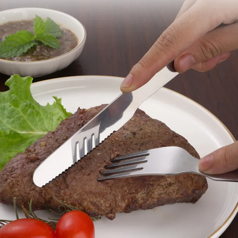 Stainless Steel Dinnerware Sets Spoon Fork Knife Set Bottle Opener Kitchen Outdoor Camping Portable Set