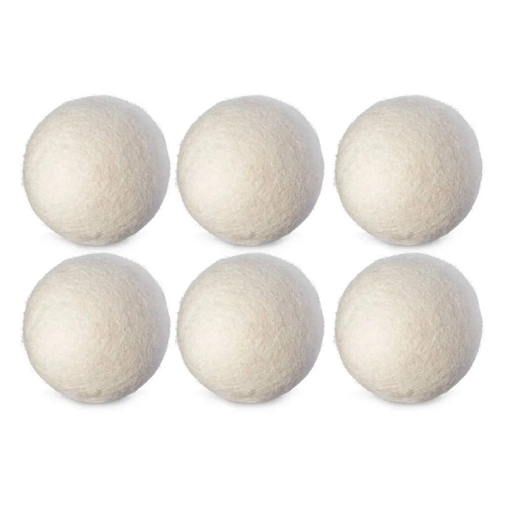 Reusable Wool Dryer Balls Home Washing Fleece Drying Laundry Ball Clothes Softener Washing Machine Accessories 6pcs 6cm