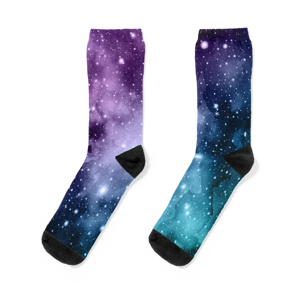 Purple Teal Galaxy Nebula Dream #2 #decor #art Socks compression socks luxury socks funny gift Ladies Socks Men's подушка для сна nebula purple save