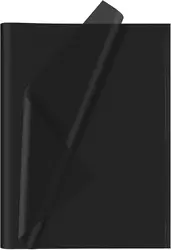 Vibrant Multicolor Kraft Tissue Paper - Assorted Colors for DIY Crafts, Gift Wrapping, and Art Projects (10 Sheets) (Black)