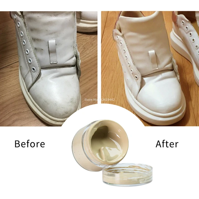 White Leather Paint Shoe paint Cream for Leather Sofa Bag Clothing Repair  Restoration Color Change Paint 30ml