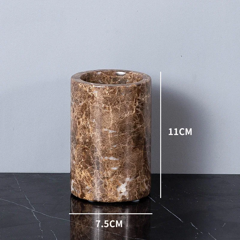 Emperador Dark Marble Bath Set Image 17