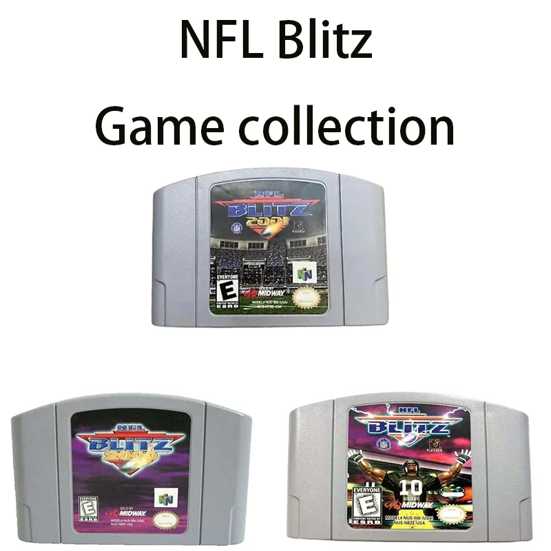 

NFL Blitz Game Collection N64 Game Card Series American Edition and Japanese Cards Animation Superior Quality Toys Gifts