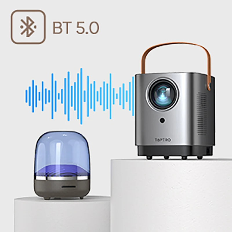 Projecteurs TOPTRO TR21 Mini Projecteur 9500Lumens WiFi Bluetooth