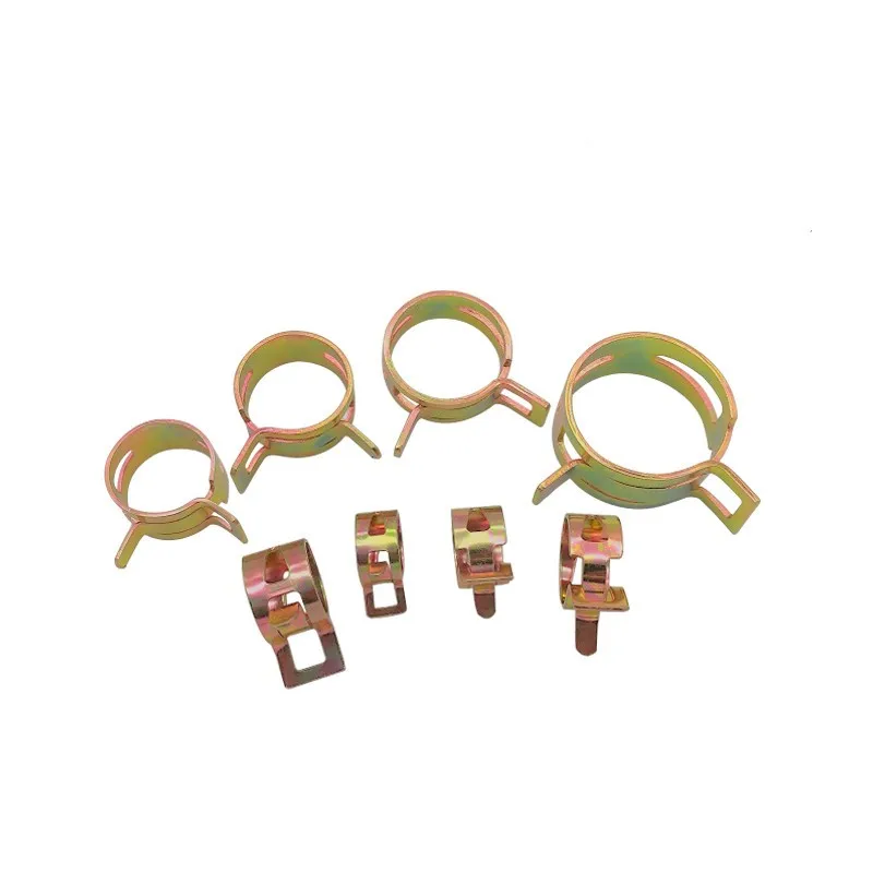hose clamps 80Pcs 6mm/7mm/8mm/9mm/10mm For Choose Fuel Spring Clip Vacuum Silicon Hose Clamp Autos Spring Clip Fuel Oil Water Tube Clamp