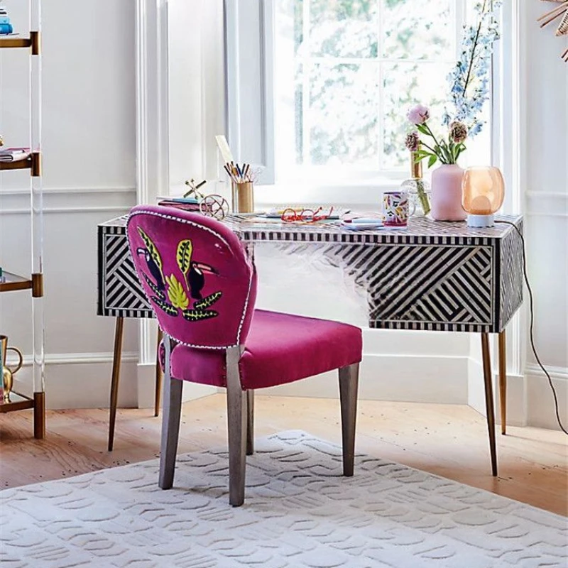 

Desk Dressing Table Makeup Table Modern and Simple Bedroom Princess Dressing Table Writing Table Storage