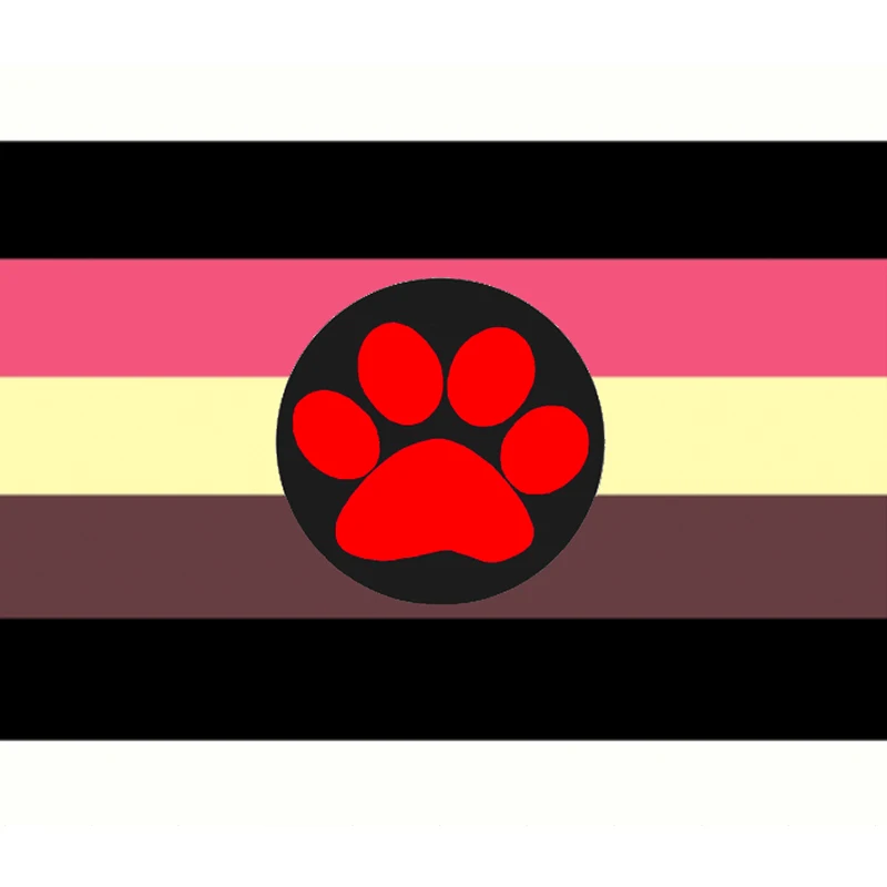 Yehoy Hanging 90x150cm Chub Puppy Pride Lgbt Flag For Decoration