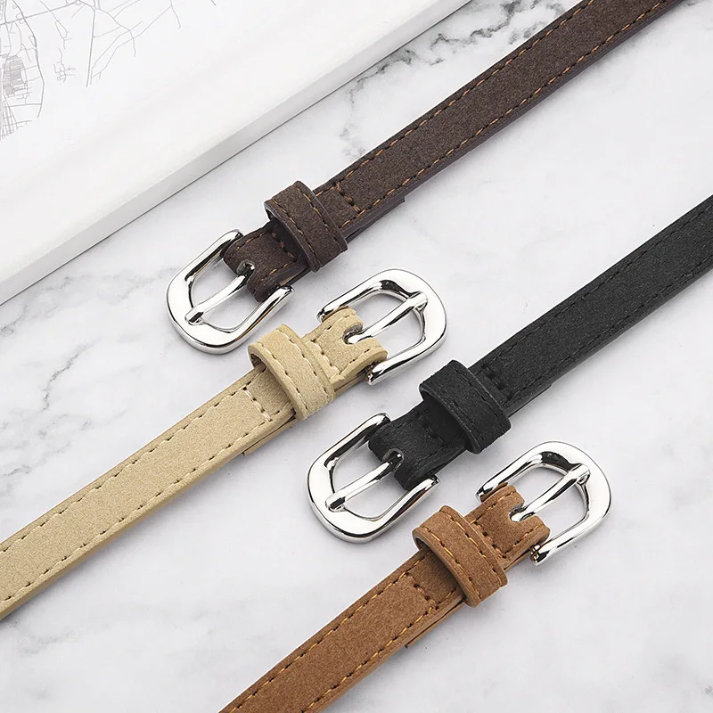 Chic Minimalist Women's Leather Belt - Versatile Accessory