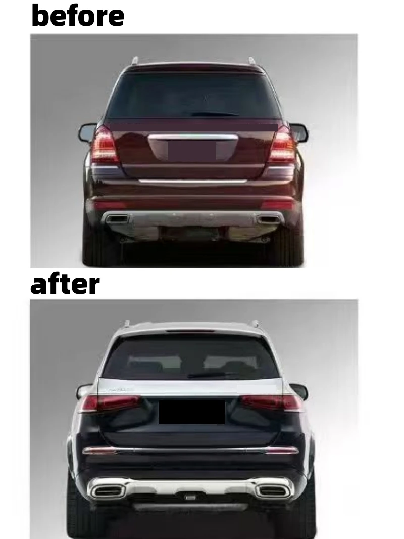 Car Body Kit for Mercedes Benz GL X164 Upgraded to GLS X167 Style Front Rear Bumper Engine Hood Headlight Taillight Fender