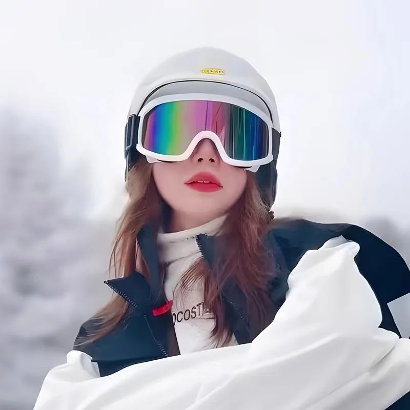 남녀공용 스키 스노보드 고글 안티포그 UV 차단 방풍 사이클링 오토바이 안경 스노우 스포츠 액세서리