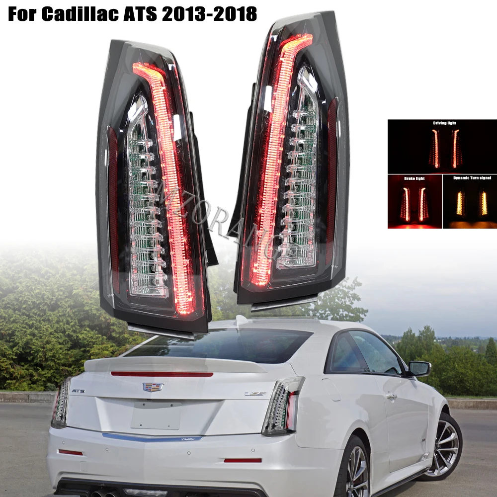 

LED Tail Lights for Cadillac ATS 2013-2018 US Version Rear Lights Dynamic Led Turn Signal Lamp Brake Driving Lamp