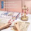 Robotime ROKR Magic Amusement Park Wooden Toys DIY Music Box Moveable 3D Wooden Puzzle for Kids Gifts for Christmas EA 4
