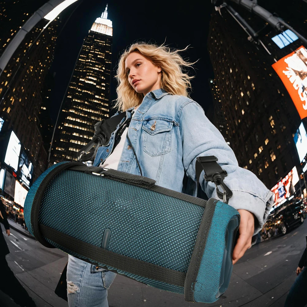 For JBL Charge 5 Bluetooth Speaker Protect Carrying Cover Soft Skin Sleeve Carry Pouch with Shoulder Strap Speaker Accessories