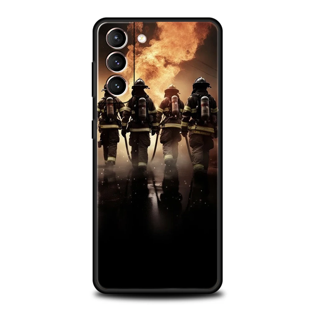 Fireman Firefighter Soft TPU Phone Case Cover