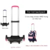 SUN EIGHT Kid Trolley Backpack Wheeled Bag School Bag For Children Wheels Expandable Rod High Function Trolly 2