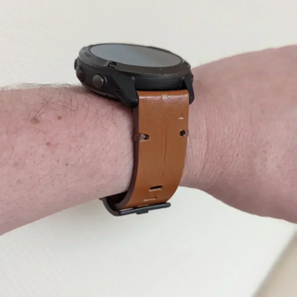 Premium Genuine Leather Watch Strap - 22/26mm - QuickFit Wristband