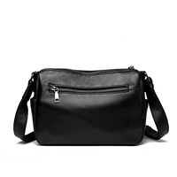 Sacs à bandoulière en cuir souple de haute qualité pour femmes, sac à main de luxe de marque, grande capacité, multi-poches, sac vintage à bandoulière 5