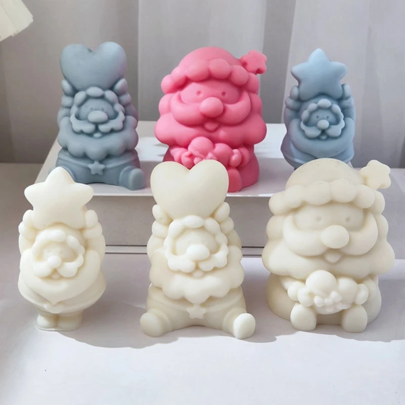 

Santa Love Mold Epoxy Crafts DIY Ornament Jewelry Candles Making Tool