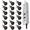 IP65 Mini Spotlight 15mm 1W Recessed Spot Leds Lights 12V Ceiling Downlight Stair Cabinet Spots Lamp with Transformer 110V-220V 1