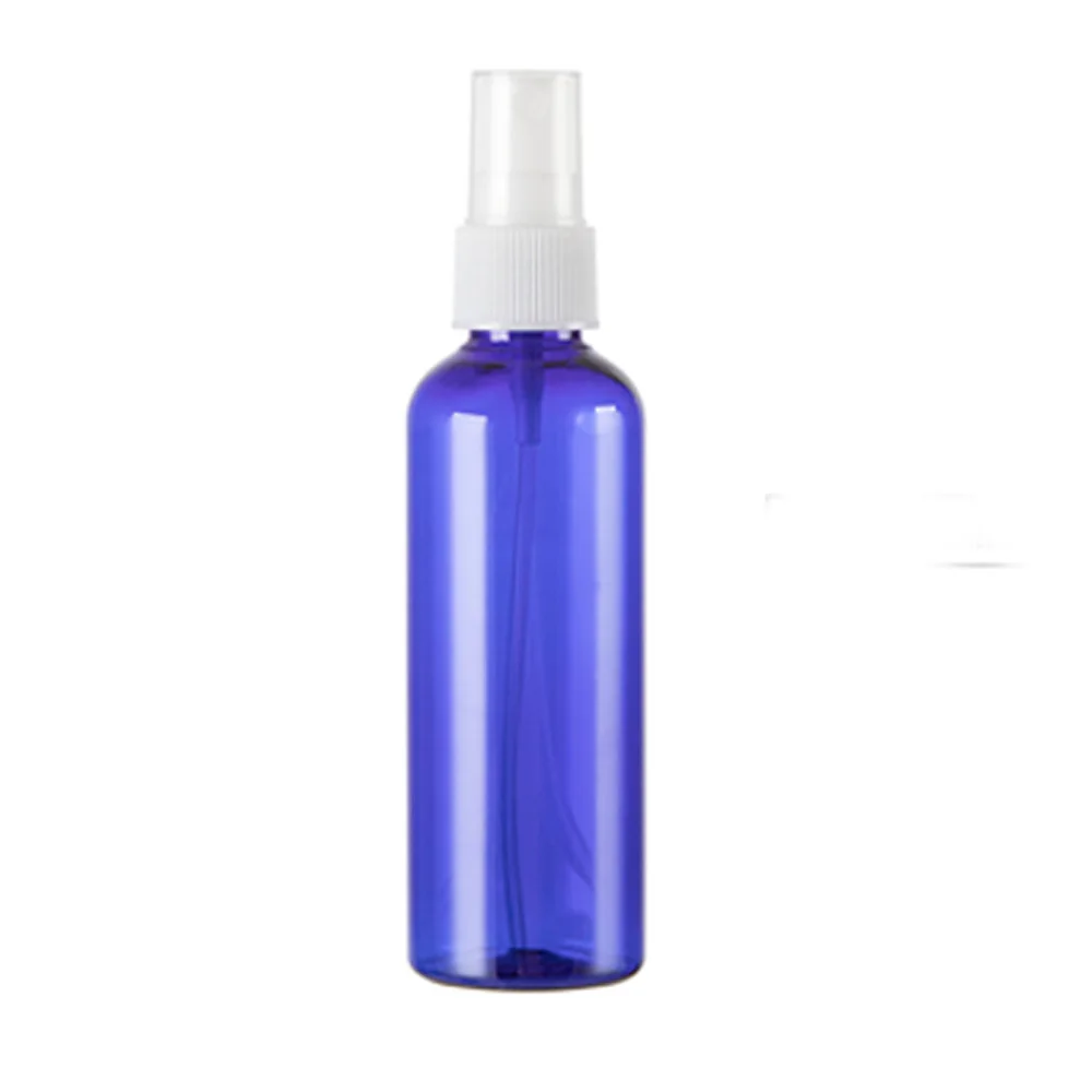 5pcs/pack 60ml Capacity Blue color Refillable Plastic Portable Spray Perfume bottle with White color pump sprayer