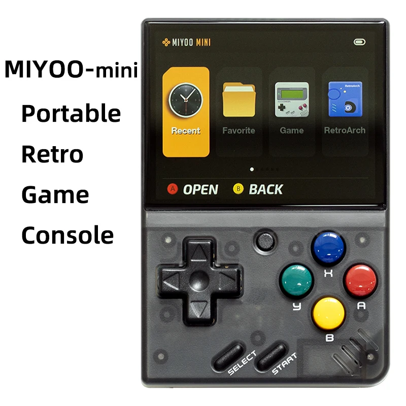 Myyoo-ミニv4ポータブルビデオゲームコンソール,2.8インチレトロ ...