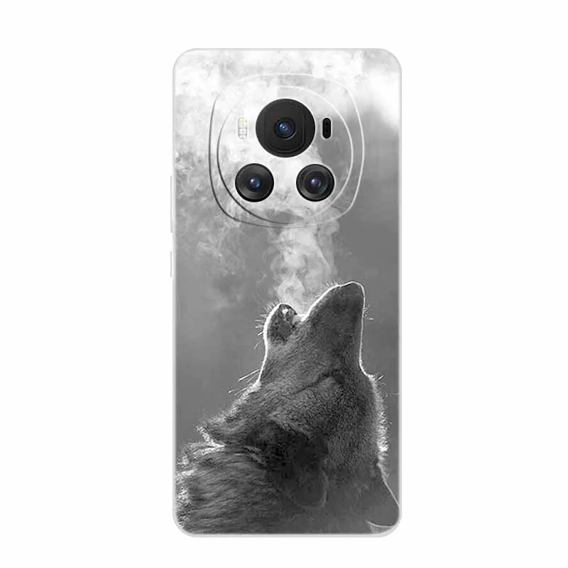Fashionable Clear Animal Design Silicone Phone Case - Soft TPU Back Cover