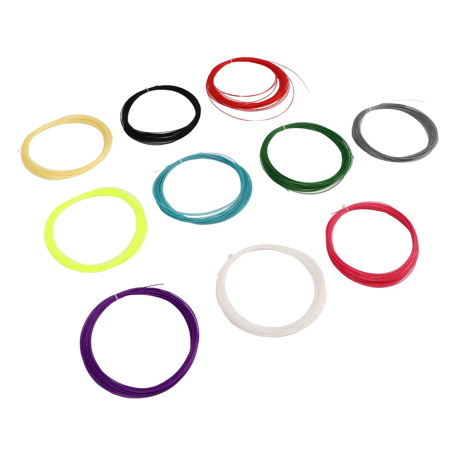 Badminton Racquet String Badminton String High Strength 10 Metres Long High Elastic Color Mixing Nanofiber for Playground