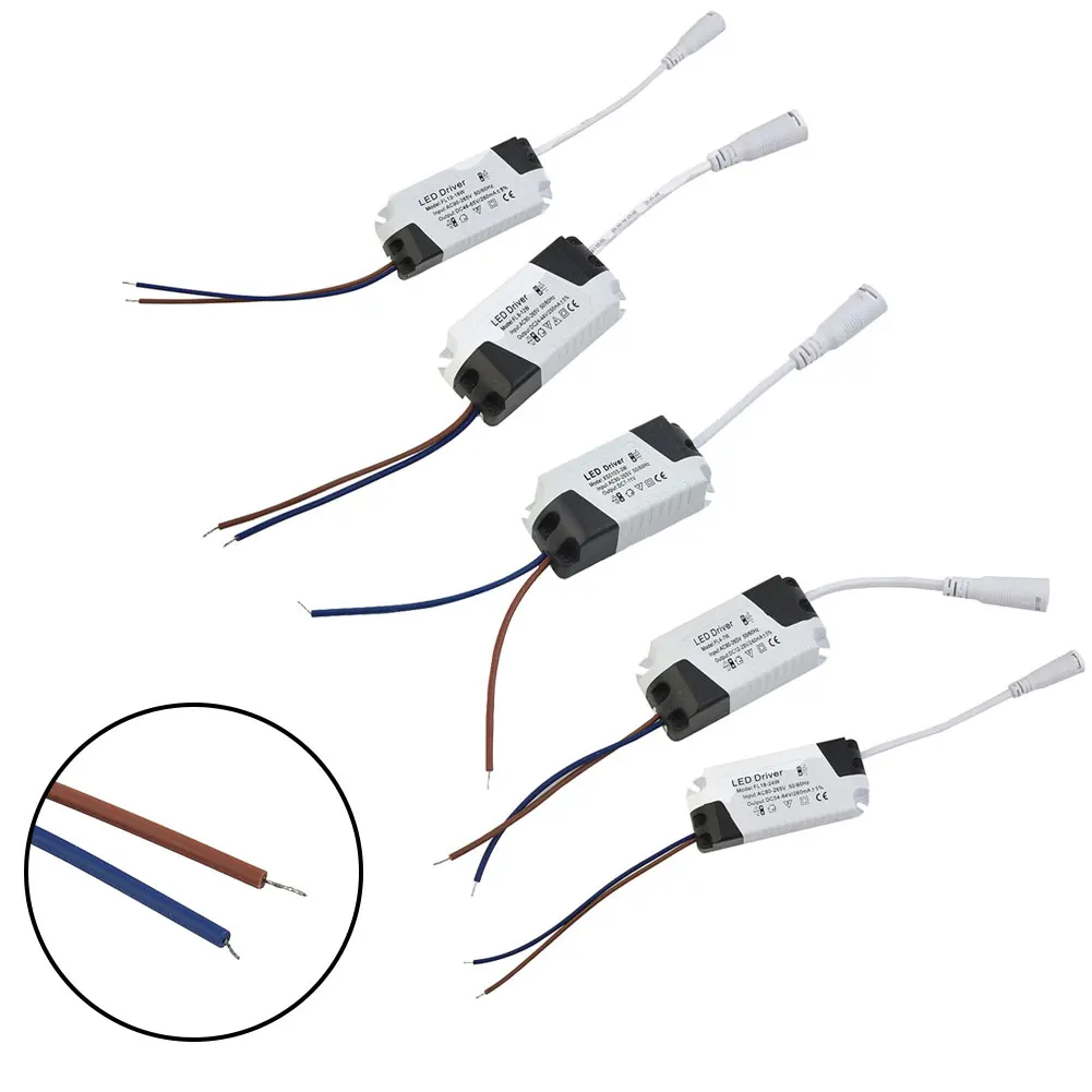 Description Picture 2 of itemLED Driver Power Supply Adapter Lighting Transformers For Current- LED 1-3W/4-7W/8-12W/13-18W/18-24W Lights Ceiling Downlight