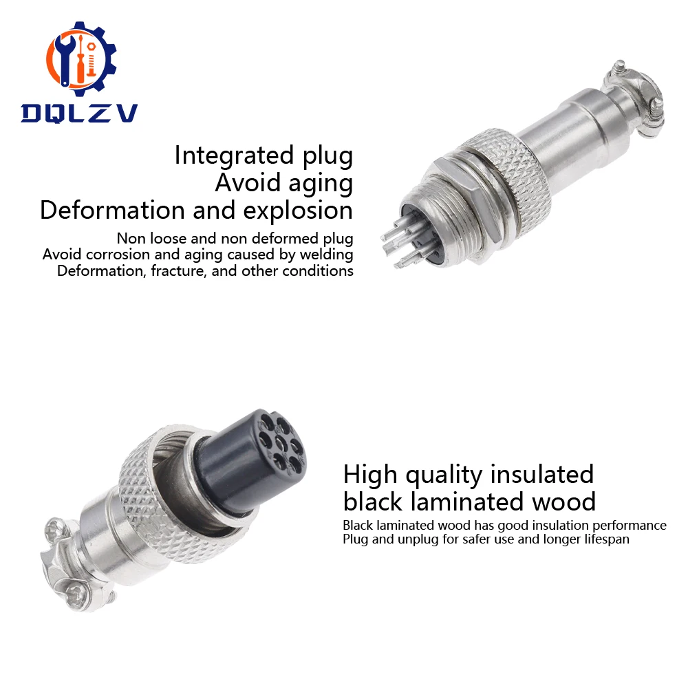 5/10/20Set GX12 GX16 GX20 2-15 Pin Docking Aviation Plug Socket Waterproof Circular Connector