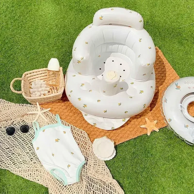 PVC Baby Inflatable Small Sofa Learning To Sit Baby Learning Seat Bath Bath Stool Portable Folding Toys Kids Sofa for Kids