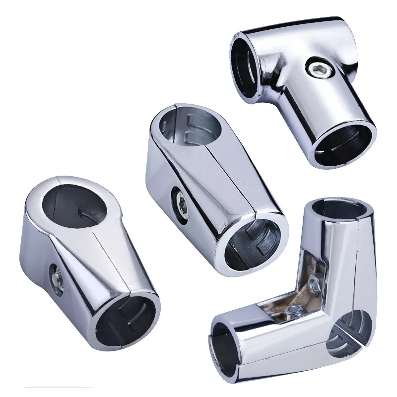 Alloy Tube Connector for 25mm 32mm Diameter Tube Pipe Clamp DIY Clothes Display Rack Indoor Bright Surface pipe fitting,hose pipe fitting,water pipe fitting