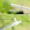 1/4" Clear PVC Hose Regulating Valve Dropper Drip Irrigation Kit for Garden Balcony Plants Pots Siphon Principle Watering System 5