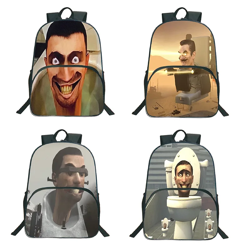 

Унитаз Skibidi с 3d принтом, мужской рюкзак с динамиком титана для подростков, дорожный рюкзак с аниме, модная сумка для хранения, сумка для косплея