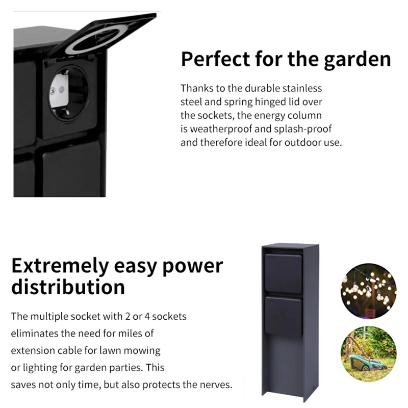 jardim multi soquete decoracao de jardim cortador grama 01